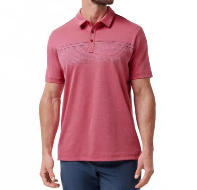 Travismathew Final Call Polo In Rose Wine In Multi