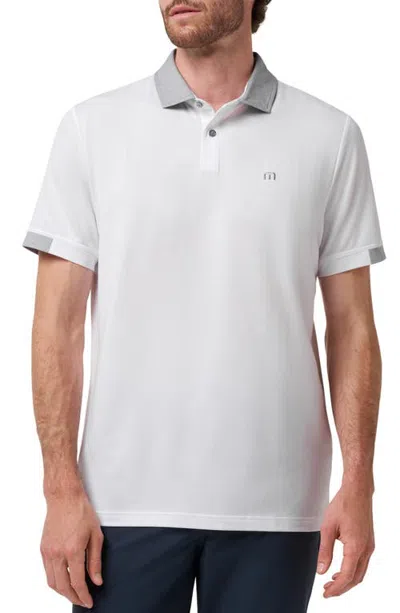 Travismathew Final Drive Performance Polo In Gray