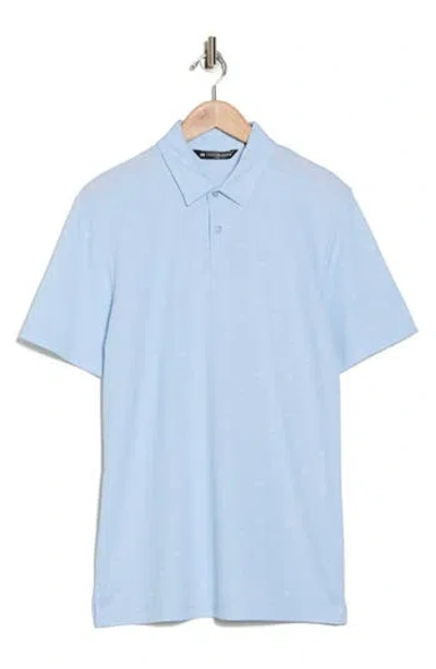 Travismathew Final State No Logo Golf Polo In Dream Blue