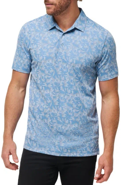 Travismathew Five Oh Floral Polo In Quiet Harbor