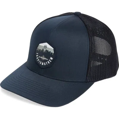 Travismathew Forest Of Trees Trucker Hat In Blue