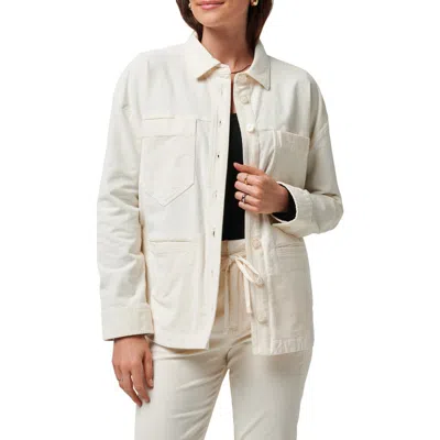 Travismathew Friday Feeling Shacket In Eggnog