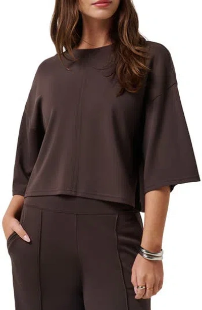 Travismathew Friday Double Knit Top In Coffee Grounds In Brown
