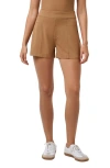 Travismathew Friday Ponte Shorts In Brown