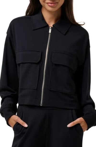 Travismathew Friday Ponte Utility Jacket In Black