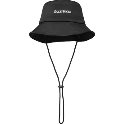 Travismathew Golf Sucks Bucket Hat In Black