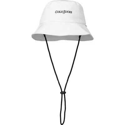Travismathew Golf Sucks Bucket Hat In White