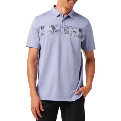 Travismathew Good Good Chest Stripe Polo In Blue