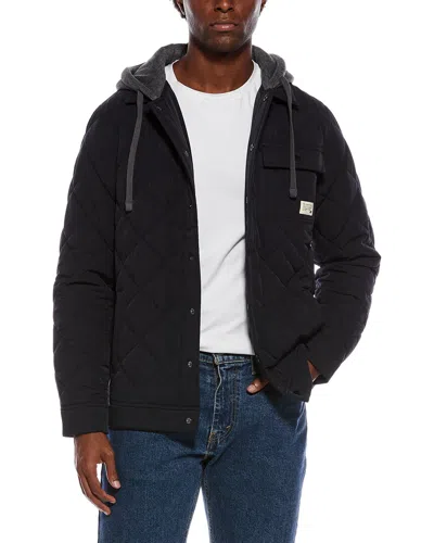 Travismathew Grey Wave Jacket In Black