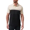 Travismathew Hang Glide Cotton Blend Polo In Black