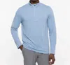 Travismathew Havasu 2.0 Quarter Zip Pullover In Heather Blue In Blue