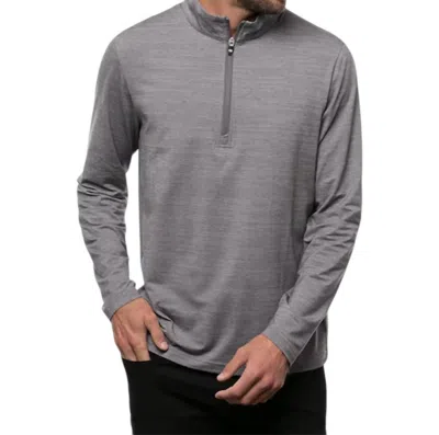 Travismathew Havasu 2.0 Quarter Zip Pullover In Sleet/quiet Shade In Multi