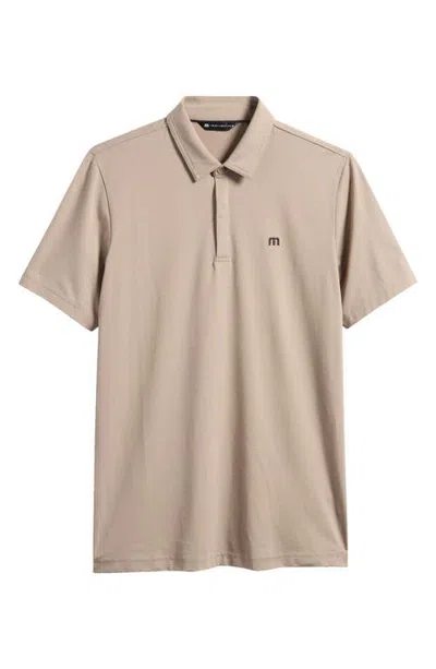 Travismathew Heater Performance Jersey Polo In Neutral