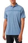 Travismathew Heater Pro Chest Stripe Polo In Blue
