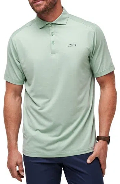 Travismathew Heater Pro Performance Golf Polo In Jadeite