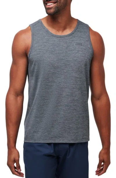 Travismathew Heater Pro Tank Top In Heather Grey