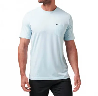 Travismathew Heather Short Sleeve Tee In Cory Blue