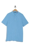Travismathew Heathered Polo In Blue