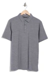 Travismathew Heathered Polo In Gray