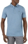 Travismathew Heating Up Polo In Heather Copen Blue