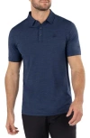 Travismathew Heating Up Polo In Heather Navy