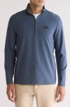 Travismathew Hello Tour Half-zip Pullover In Blue