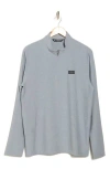 Travismathew Hello Tour Half-zip Pullover In Heather Sleet