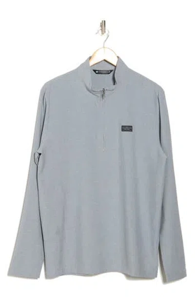 Travismathew Hello Tour Half-zip Pullover In Heather Sleet