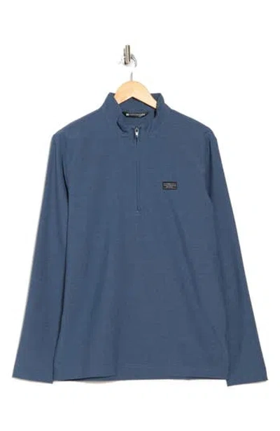 Travismathew Hello Tour Half-zip Pullover In Mood Indigo/vintage Indigo