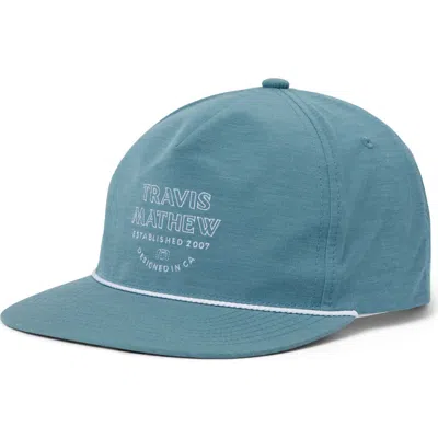 Travismathew Hidden Agenda Snapback Baseball Cap In Captains Blue