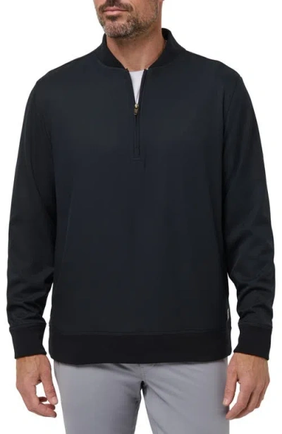 Travismathew Highway Quarter Zip Pullover In Blue