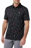 Travismathew Holiday Magic Cotton Blend Polo In Multi
