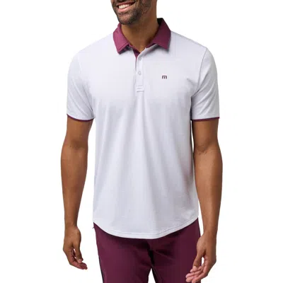 Travismathew Home Game Cotton Blend Polo In White