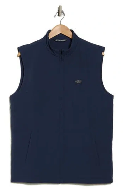 Travismathew Interlude Quilted Vest In Mood Indigo