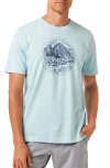 Travismathew International Travel Graphic T-shirt In Cory Blue