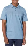 Travismathew Island Traveler Shirt In Heather Mid Blue In Blue