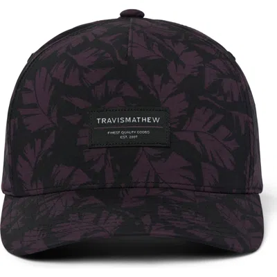 Travismathew Jungle Bird Fitted Baseball Cap In Black