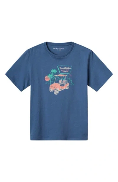 Travismathew Kids' Bellhop Cotton Graphic T-shirt In Blue