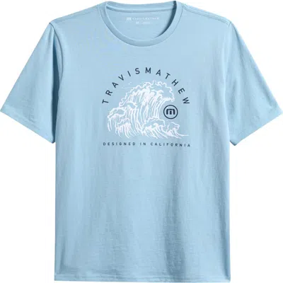 Travismathew Kids' Surf City Graphic T-shirt In Blue