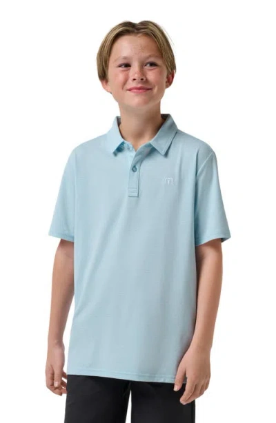 Travismathew Kids' Y The Heater Polo In Blue