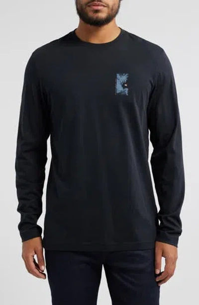Travismathew Laguna Shade Long Sleeve Graphic T-shirt In Black