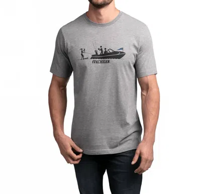 Travismathew Lake State Short Sleeve Tee In Heather Grey In Gray