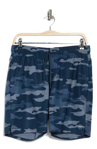 Travismathew Leaderboard Stretch Shorts In Blue Nights
