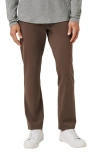 Travismathew Legacy Stretchknit Flat Front Chinos In Brown