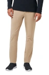 Travismathew Legacy Stretchknit Flat Front Chinos In Khaki