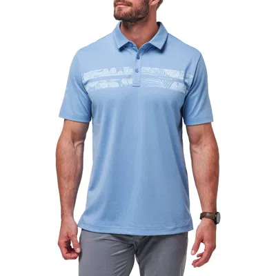 Travismathew Leid Back Polo In Quiet Harbor
