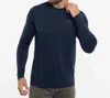 Travismathew Life Of Luxury Long Sleeve Tee In Total Eclipse In Multi