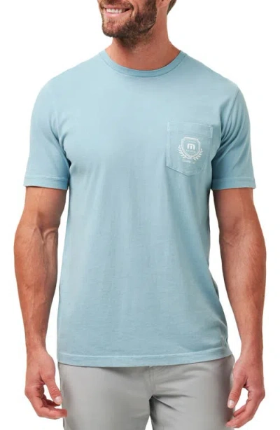 Travismathew Local Favorite Patch Pocket Graphic T-shirt In Blue