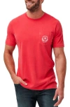 Travismathew Local Favorite Patch Pocket Graphic T-shirt In Red