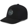 Travismathew Long Journey Snapback Baseball Cap In Black